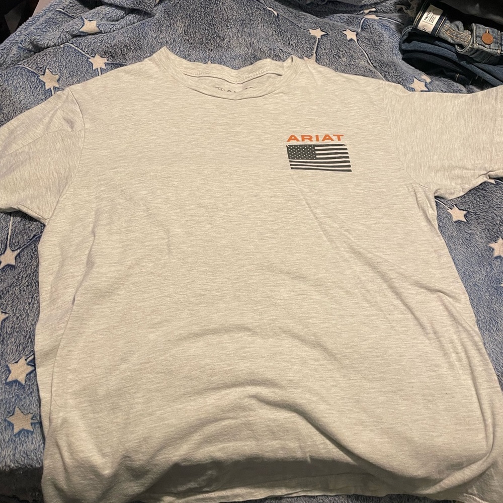 TWO mens ariat shirts size large